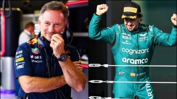 Christian Horner y Fernando Alonso