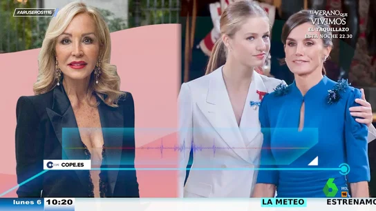 Carmen Lomana carga contra el look de la reina Letizia: "El peinado ese tan pegado con la cara enfadadísima..." Carmen Lomana carga contra el look de la reina Letizia: "El peinado ese tan pegado con la cara enfadadísima..."