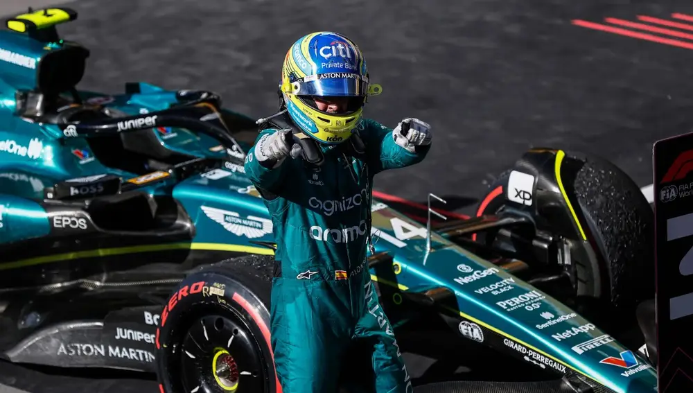 La magia de Alonso resucita a Aston Martin en Brasil