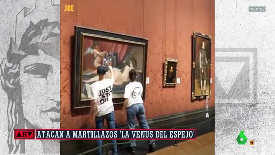 Activistas climáticos atacan a martillazos la 'Venus del Espejo' de Velázquez en la National Gallery de Londres Activistas climáticos atacan a martillazos la 'Venus del Espejo' de Velázquez en la National Gallery de Londres