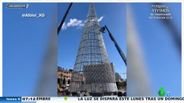 El "exagerado" pique entre Badalona y Vigo por tener el árbol de Navidad más grande: así presume Albiol a 6 de noviembre