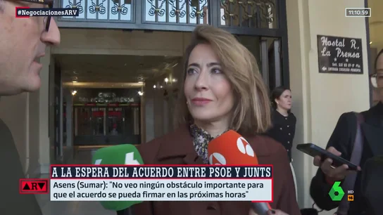 La ministra Sánchez defiende ahora la legalidad del traspaso de Rodalies tras negarla: "Ninguna contradicción" La ministra Sánchez defiende ahora la legalidad del traspaso de Rodalies tras negarla: "Ninguna contradicción"