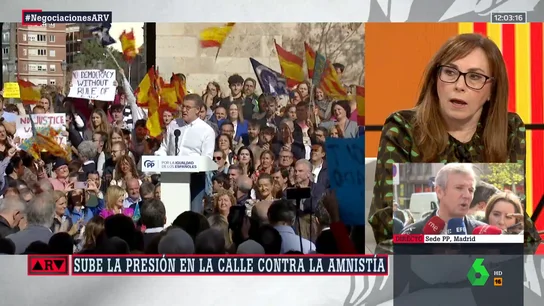 ARV Angélica Rubio: "No puede ser que Feijóo 'el moderado' convoque manifestaciones delante de las sedes del PSOE" ARV Angélica Rubio: "No puede ser que Feijóo 'el moderado' convoque manifestaciones delante de las sedes del PSOE"