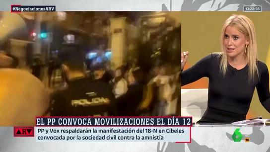 Afra Blanco, sobre las manifestaciones convocadas por el PP: "El problema es que solo salen solo cuando a ellos les interesa" Afra Blanco, sobre las manifestaciones convocadas por el PP: "El problema es que solo salen solo cuando a ellos les interesa"