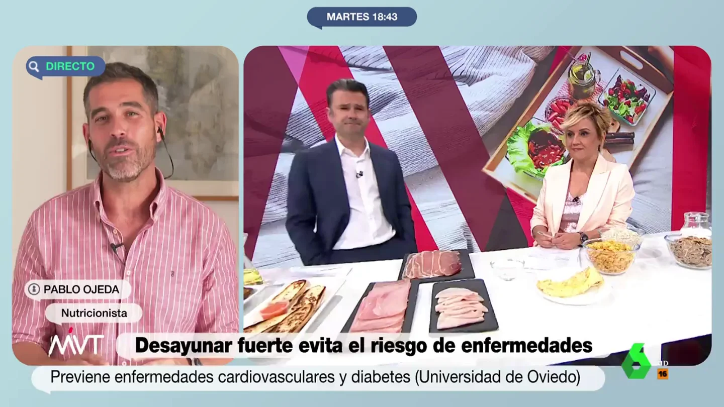 Las claves del nutricionista Pablo Ojeda para un buen desayuno Las claves del nutricionista Pablo Ojeda para un buen desayuno