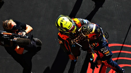 Lando Norris y Max Verstappen en el GP de Brasil F1 Lando Norris y Max Verstappen en el GP de Brasil F1