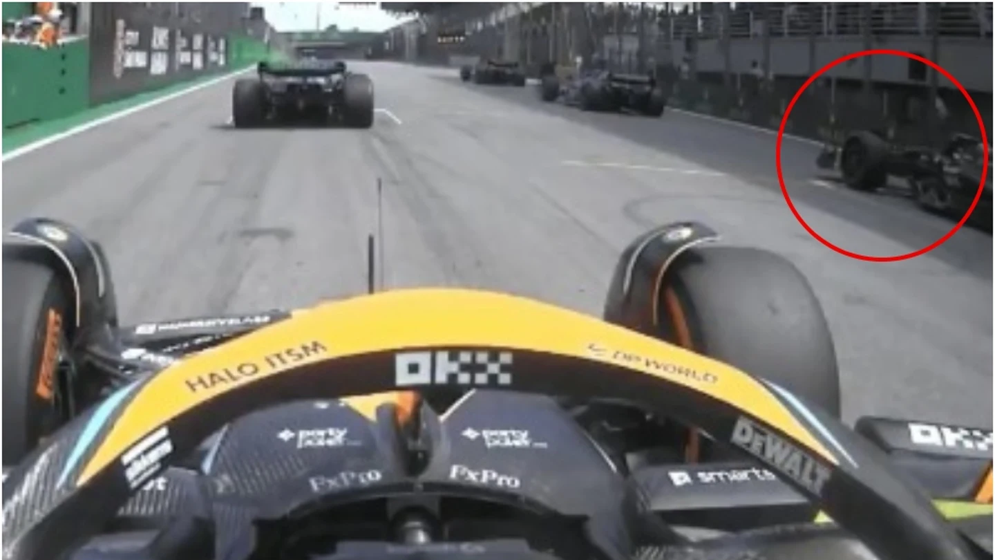Salida de Lewis Hamilton en el GP de Brasil F1 Salida de Lewis Hamilton en el GP de Brasil F1