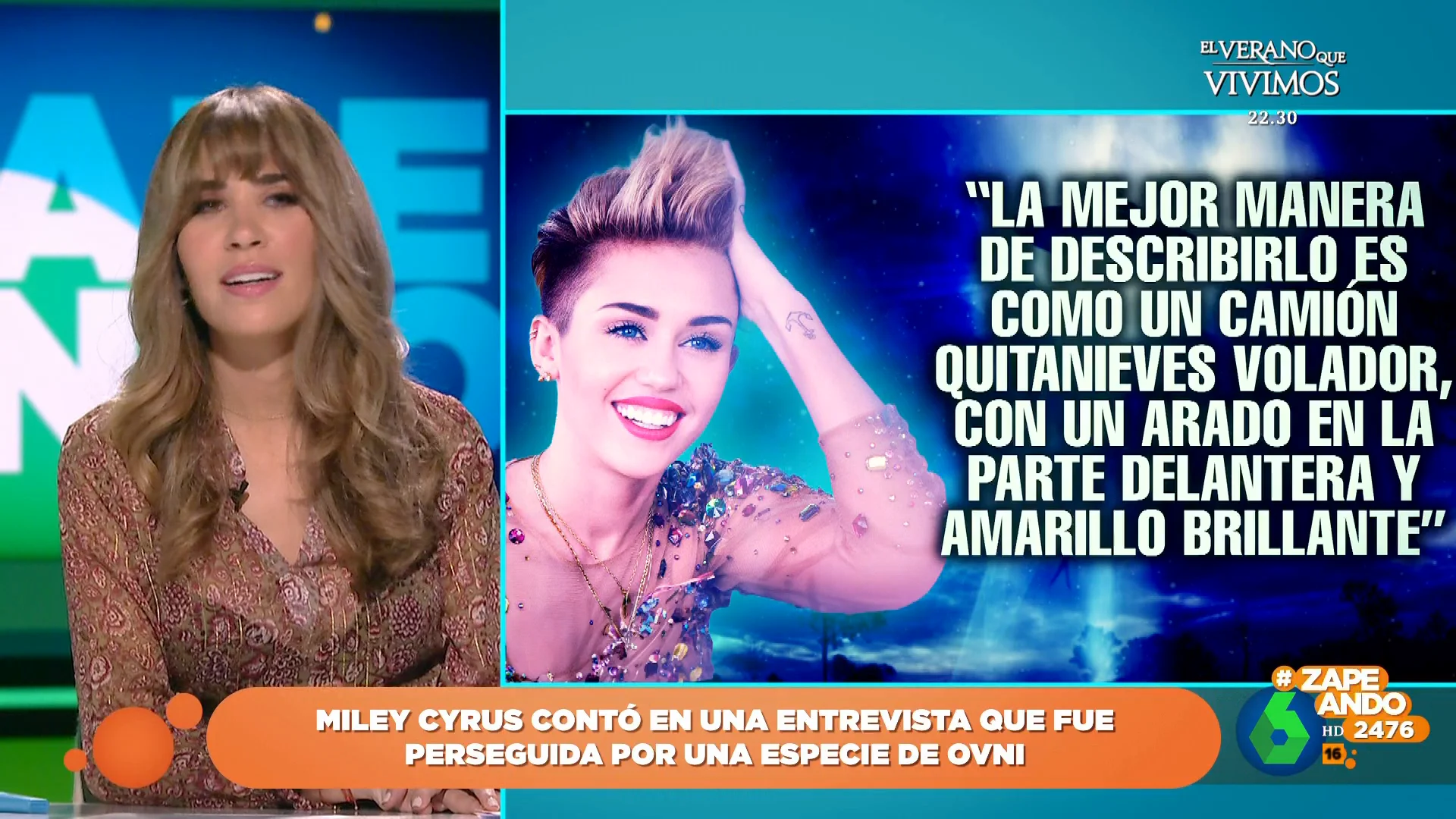 Miley Cyrus y su experiencia con un ovni que la persiguió conduciendo: "Podría haber sido la hierba"