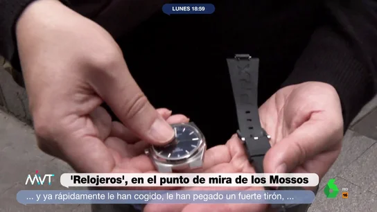 El momento en el que MVT en Acción pilla 'in fraganti' a un ladrón robando un reloj a un turista: "Me lo ha arrancado del brazo" El momento en el que MVT en Acción pilla 'in fraganti' a un ladrón robando un reloj a un turista: "Me lo ha arrancado del brazo"