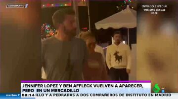 Jennifer López y Ben Affleck han visitado un mercadillo