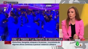 Natalia Junquera, sobre las protestas en las sedes del PSOE: "Hemos pasado de lo poco serio a lo bastante peligroso"
