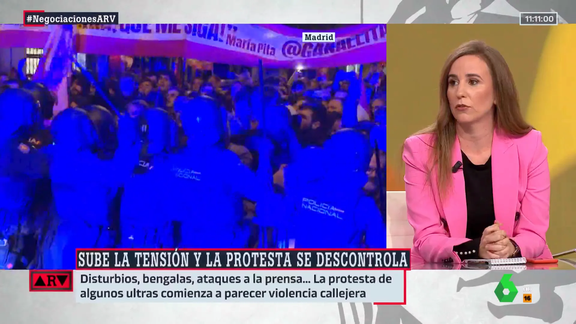 Natalia Junquera, sobre las protestas en las sedes del PSOE: "Hemos pasado de lo poco serio a lo bastante peligroso"