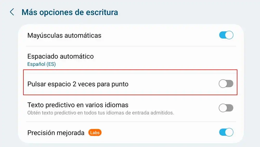 Activando atajos de teclado Activando atajos de teclado