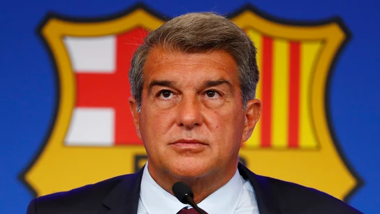 El presidente del FC Barcelona, Joan Laporta El presidente del FC Barcelona, Joan Laporta