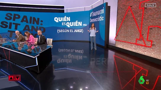 Quién es quién en Tsunami Democràtic según el juez (pizarra) Quién es quién en Tsunami Democràtic según el juez (pizarra)