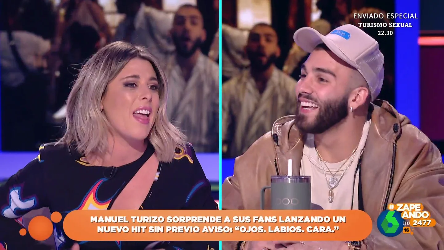 Manuel Turizo le canta a Valeria Ros para 'tirarle la caña': "Me estoy poniendo nerviosísima" Manuel Turizo le canta a Valeria Ros para 'tirarle la caña': "Me estoy poniendo nerviosísima"
