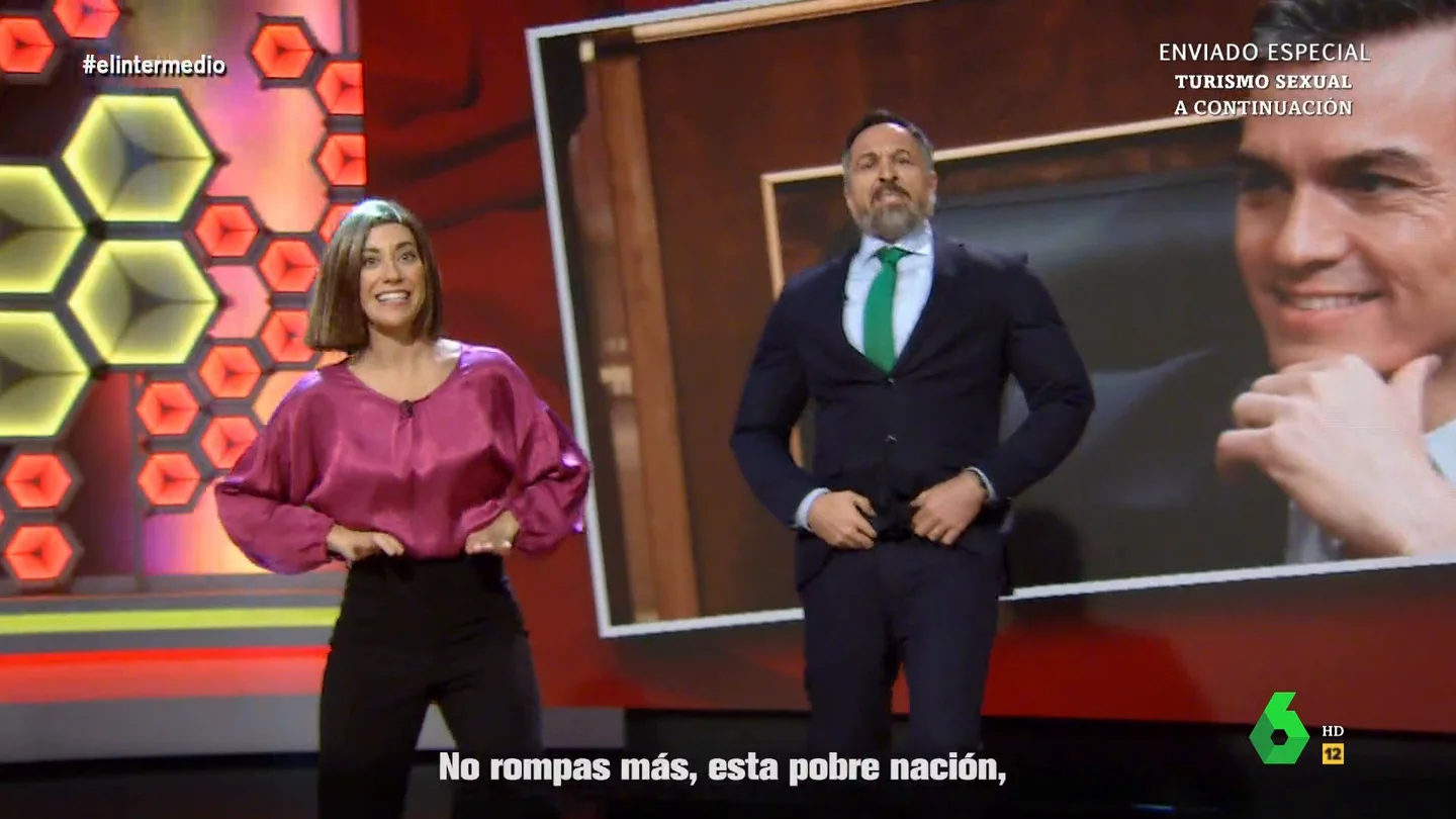 'Cuca Gamarra' y 'Santiago Abascal' se 'marcan' un baile country contra Pedro Sánchez 'Cuca Gamarra' y 'Santiago Abascal' se 'marcan' un baile country contra Pedro Sánchez
