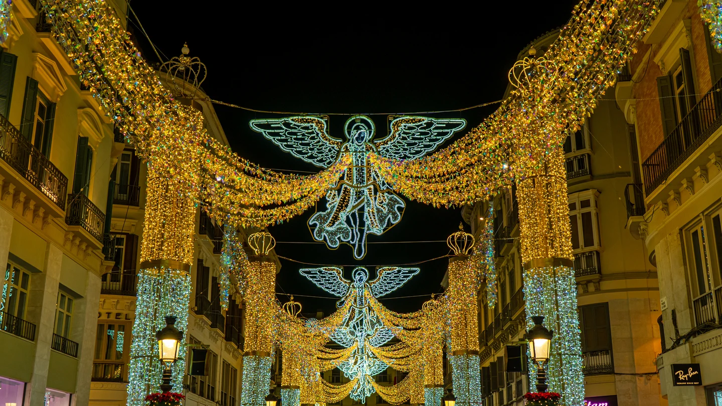 Luces de Navidad de la calle Larios en Málaga Luces de Navidad de la calle Larios en Málaga