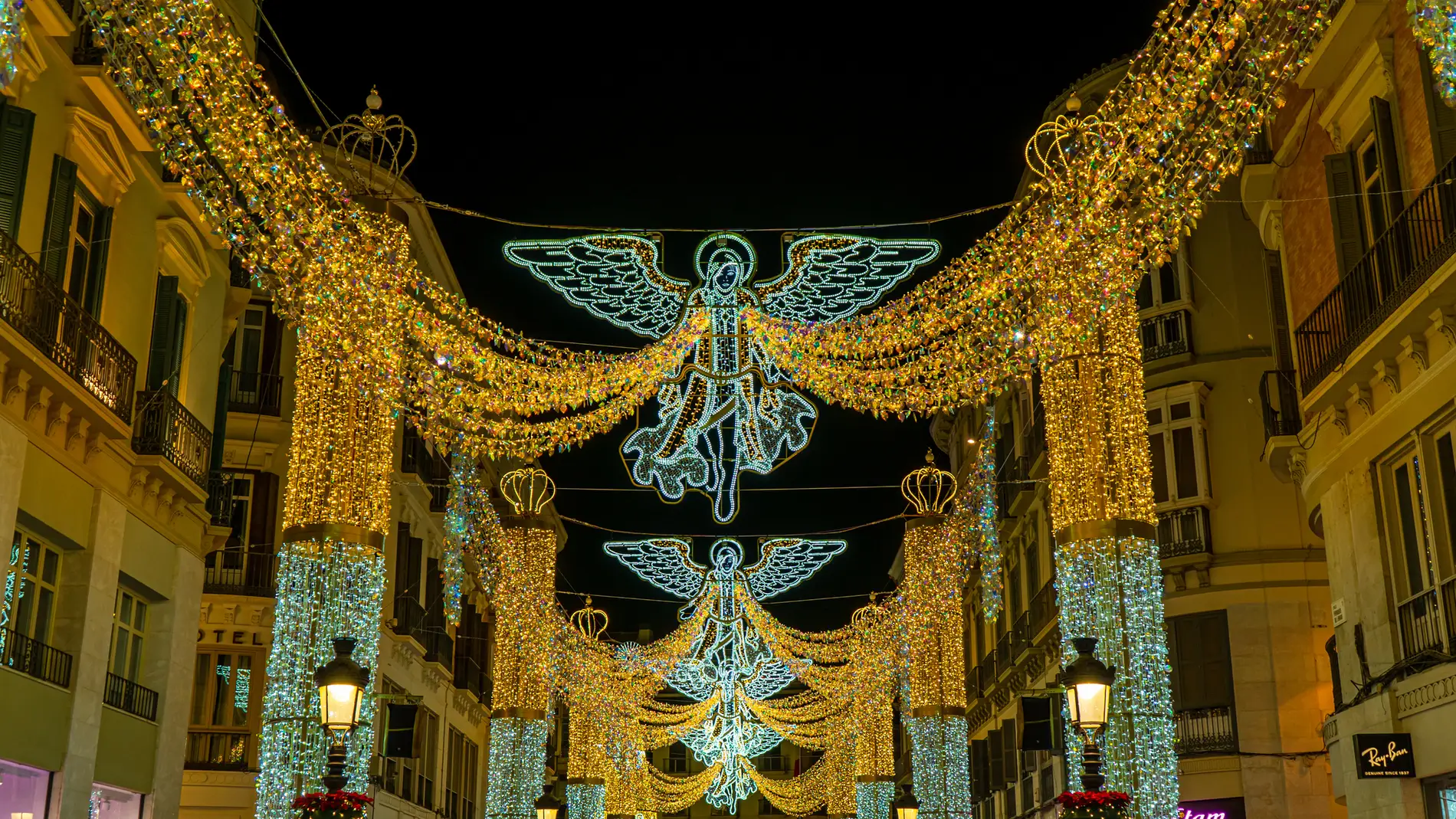 Luces de Navidad de la calle Larios en Málaga