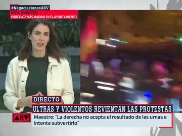 Rita Maestre tacha de &quot;tarde y obligada&quot; la condena del PP a las protestas: &quot;Nos quieren arrinconar&quot;