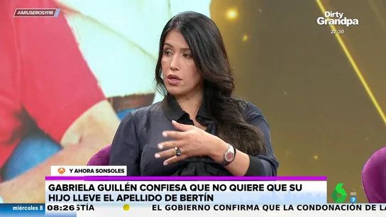 Gabriela Guillén desvela que su bebé no llevará el apellido de Bertín Osborne: "Le voy a poner el mío" Gabriela Guillén desvela que su bebé no llevará el apellido de Bertín Osborne: "Le voy a poner el mío"