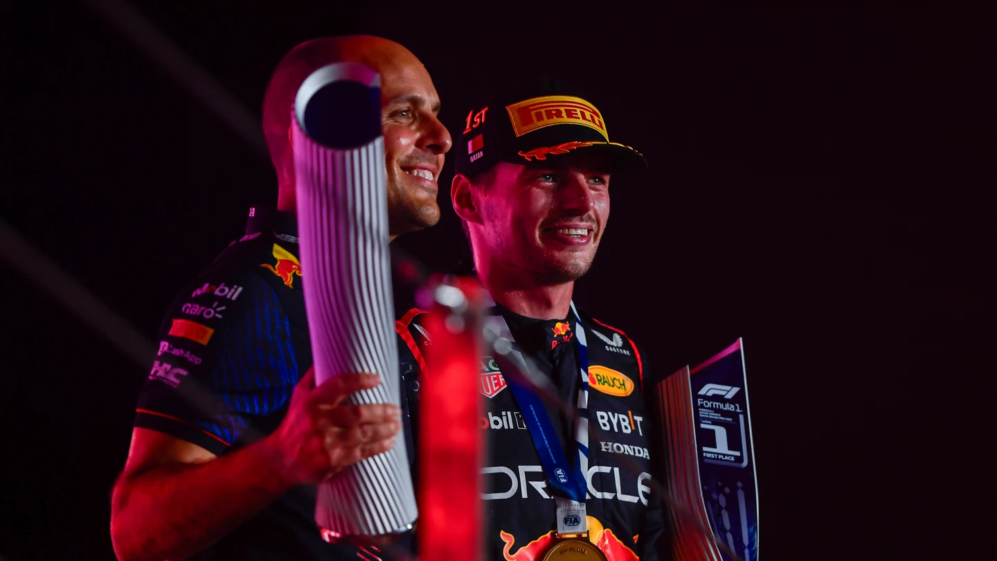 Gianpiero Lambiase y Max Verstappen Gianpiero Lambiase y Max Verstappen