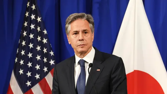 El Secretario de Estado de EE.UU., Antony Blinken, ofrece una rueda de prensa tras la reunión de Ministros de Asuntos Exteriores del G7. El Secretario de Estado de EE.UU., Antony Blinken, ofrece una rueda de prensa tras la reunión de Ministros de Asuntos Exteriores del G7.