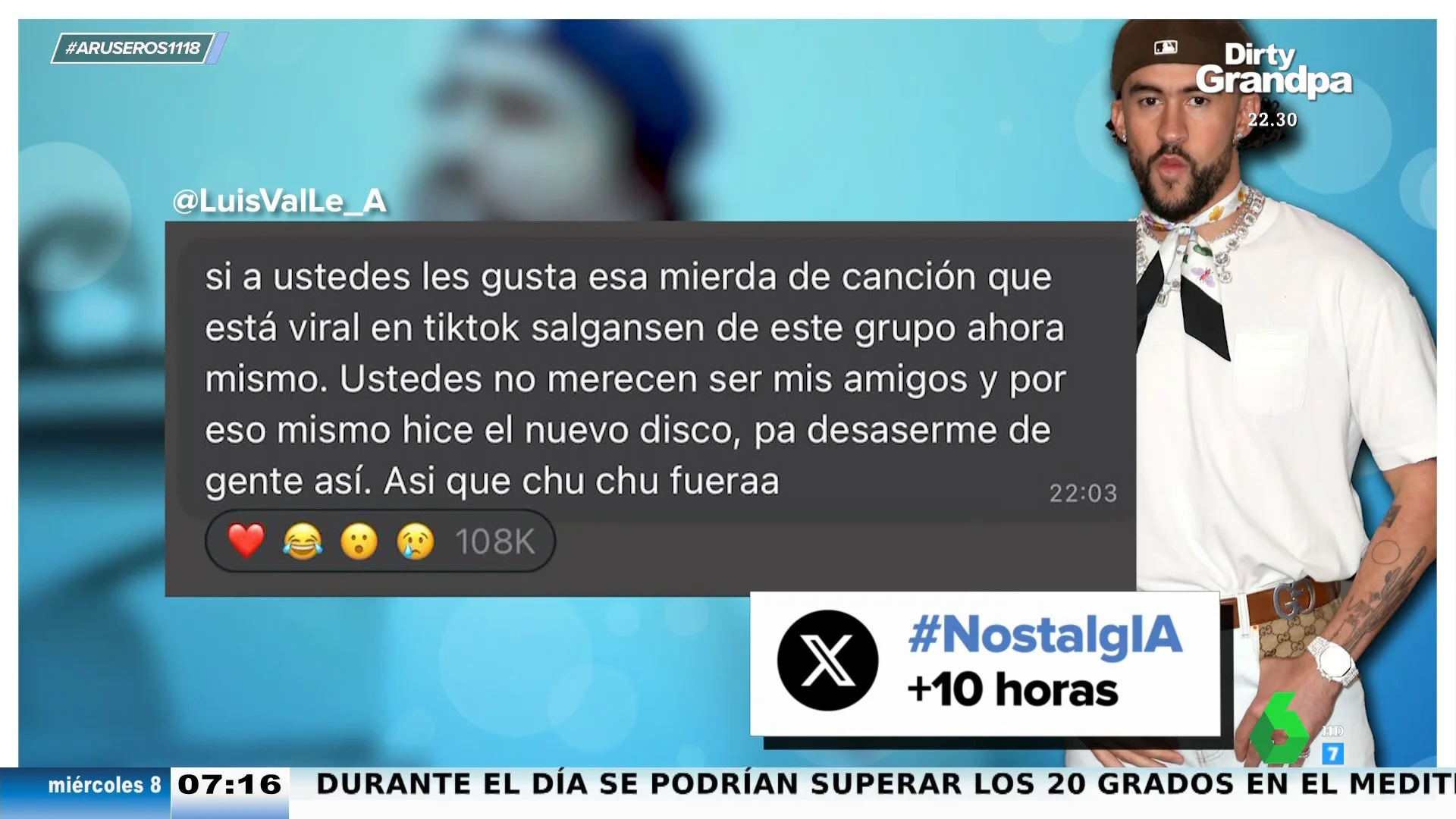 Así suena 'NostalgIA', la canción generada por Inteligencia Artificial que tanto molesta a Bad Bunny: "Si les gusta esa mierda..."