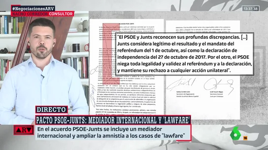 Nacho Corredor defiende "la estabilidad" tras al acuerdo PSOE-Junts: "Celebro que Puigdemont y Sánchez se traguen sus palabras" Nacho Corredor defiende "la estabilidad" tras al acuerdo PSOE-Junts: "Celebro que Puigdemont y Sánchez se traguen sus palabras"