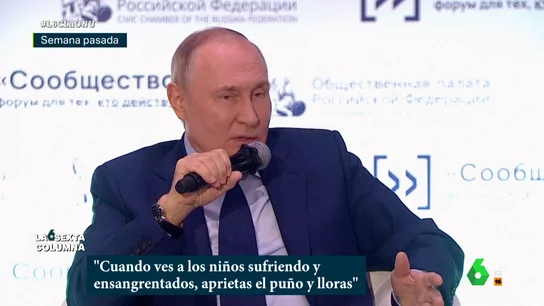 Vladimir Putin, defensor de los derechos humanos en Gaza, ¿melodía de paz o cambio del orden mundial? "Lo que pasó el 7 de octubre va más allá del conflicto israelí-palestino, va a marcar un antes y un después tanto en la región como en el mundo", explica en este vídeo de laSexta Columna la profesora de Relaciones Internacionales, Sonia Sánchez.