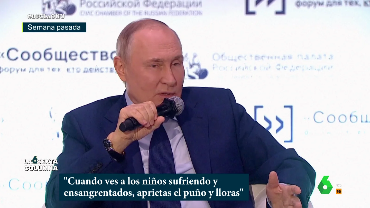 Vladimir Putin, defensor de los derechos humanos en Gaza, ¿melodía de paz o cambio del orden mundial? "Lo que pasó el 7 de octubre va más allá del conflicto israelí-palestino, va a marcar un antes y un después tanto en la región como en el mundo", explica en este vídeo de laSexta Columna la profesora de Relaciones Internacionales, Sonia Sánchez.