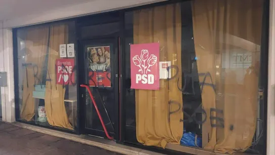 Sede del PSOE en Bruselas, vandalizada Sede del PSOE en Bruselas, vandalizada