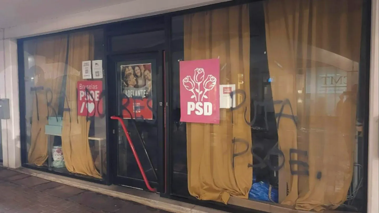 Sede del PSOE en Bruselas, vandalizada Sede del PSOE en Bruselas, vandalizada