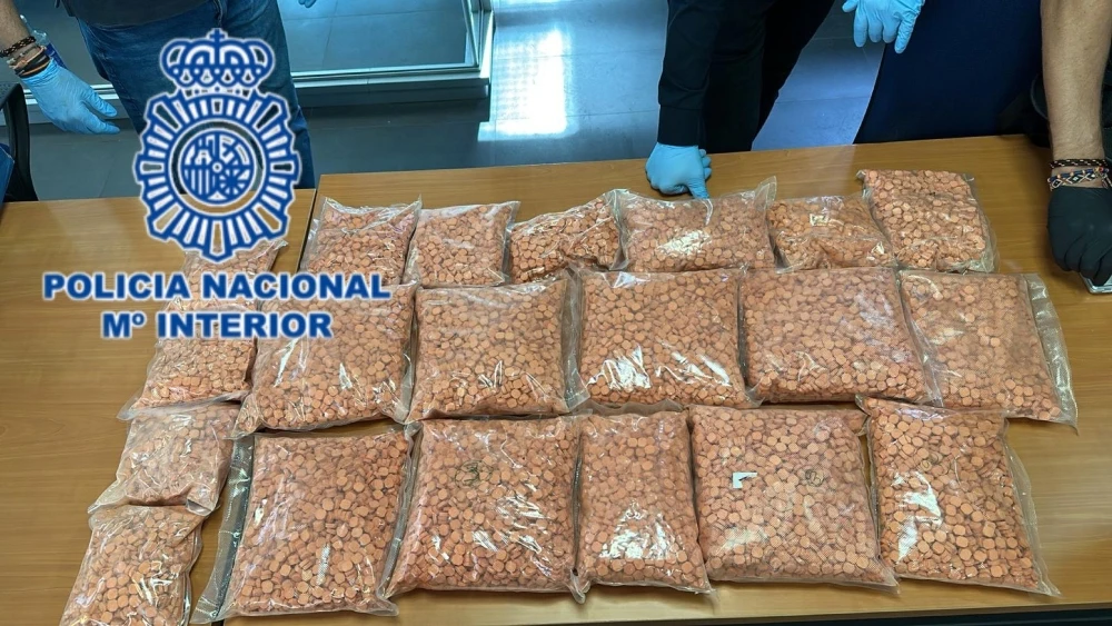 40.000 pastillas de éxtasis incautadas a dos personas en Alicante