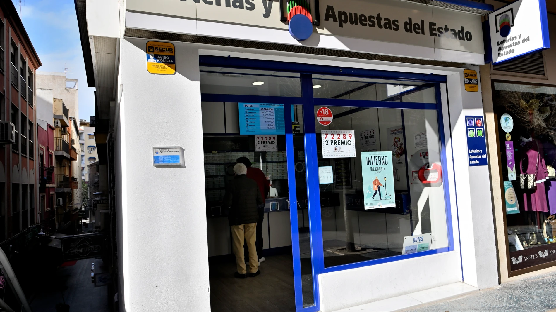 Una administración de Lotería de Jaén (Andalucía), en enero de 2023