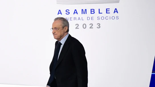 Florentino Pérez, en la Asamblea de socios del Real Madrid Florentino Pérez, en la Asamblea de socios del Real Madrid