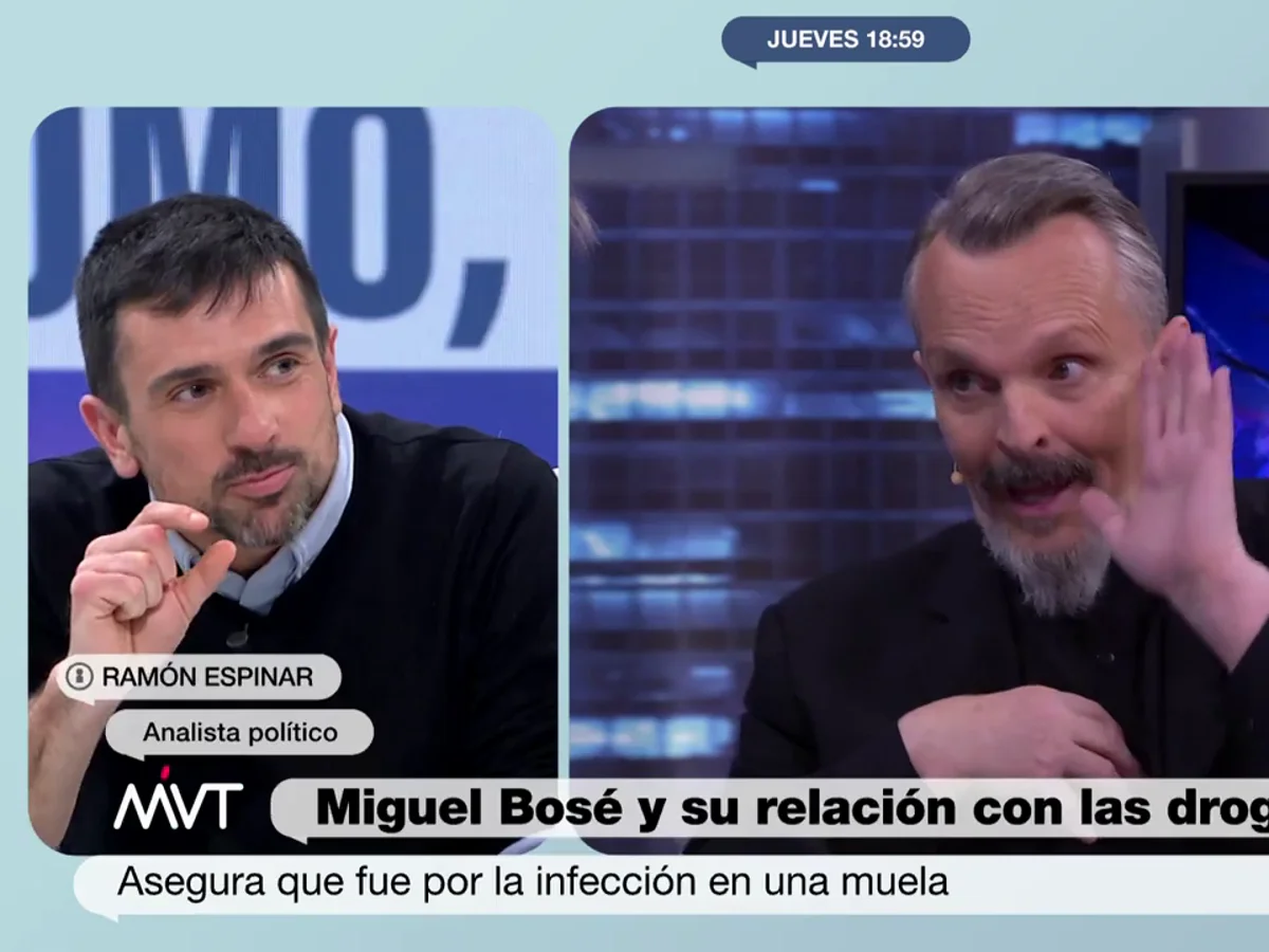 Ramón Espinar afea el negacionismo de Miguel Bosé: "Kilos y kilos de cocaína y lo que le ha costado una vacunita"