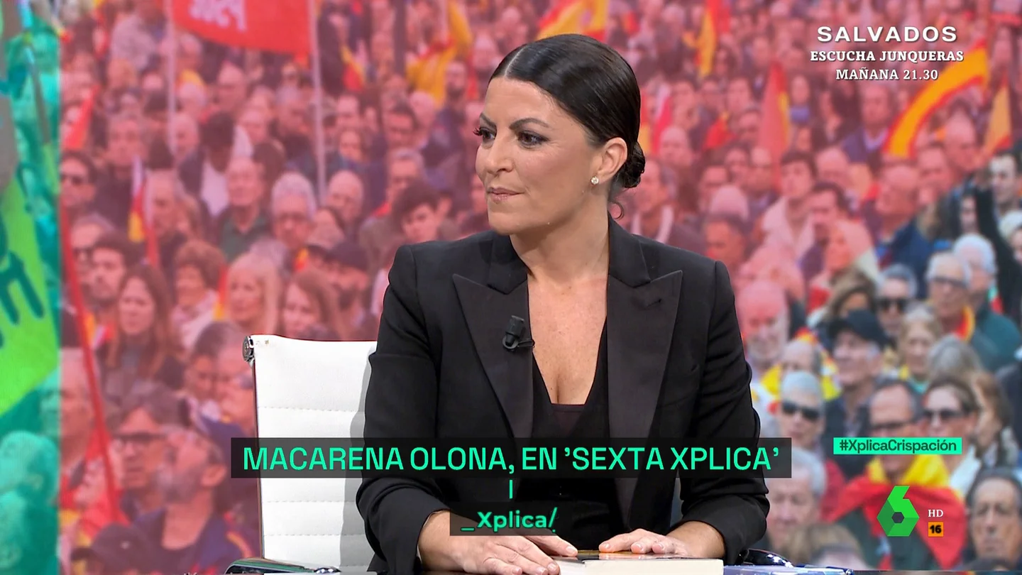laSexta Xplica Macarena Olona laSexta Xplica Macarena Olona