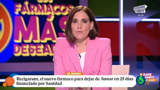 Recigarum, el nuevo fármaco para dejar de fumar en 25 días: Boticaria García indica los requisitos para tomarlo Recigarum, el nuevo fármaco para dejar de fumar en 25 días: Boticaria García indica los requisitos para tomarlo