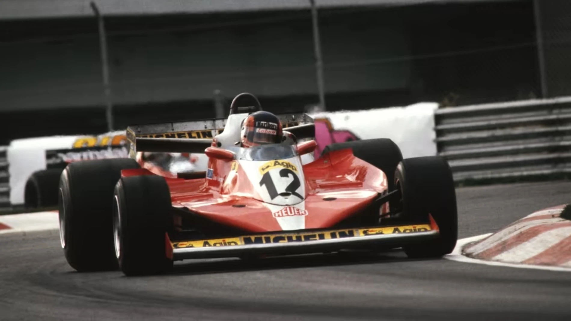 Gilles Villeneuve, en el Ferrari