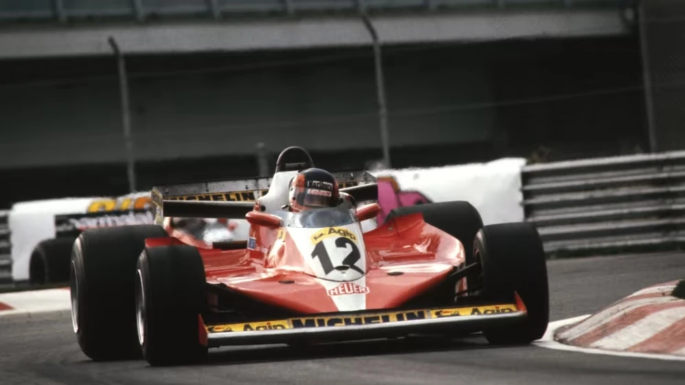 Gilles Villeneuve, en el Ferrari