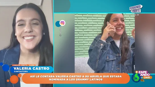 El emotivo vídeo de Valeria Castro contándole a su abuela su nominación a los Grammy Latinos El emotivo vídeo de Valeria Castro contándole a su abuela su nominación a los Grammy Latinos