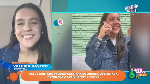 El emotivo vídeo de Valeria Castro contándole a su abuela su nominación a los Grammy Latinos