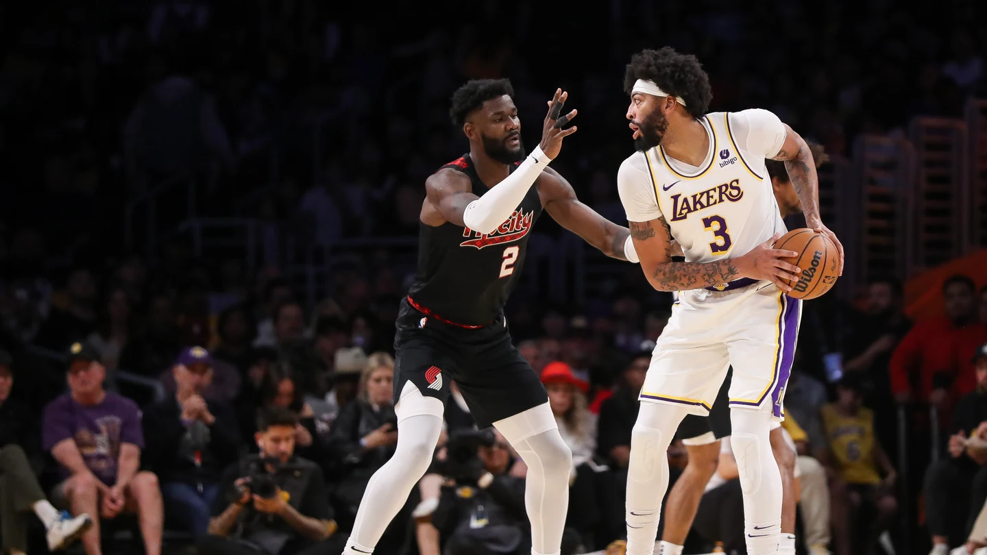 Anthony Davis en el partido frente a los Trail Blazers Anthony Davis en el partido frente a los Trail Blazers