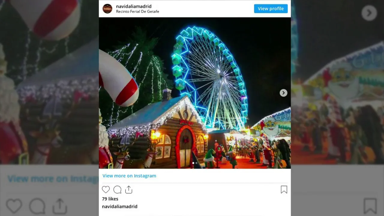 Vuelve Navidalia, la feria navide&ntilde;a de Getafe con una noria gigante y m&aacute;s de 90 atracciones