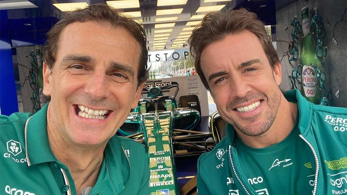Pedro de la Rosa y Fernando Alonso Pedro de la Rosa y Fernando Alonso