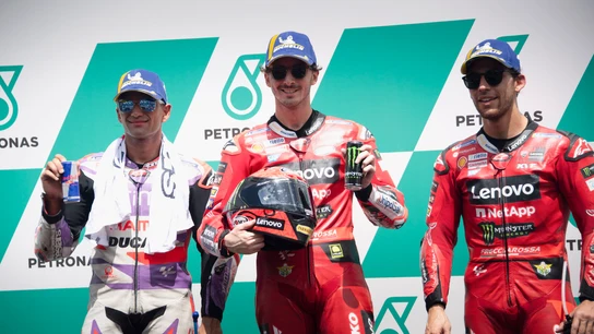 Jorge Martín, Bagnaia y Bastianini Jorge Martín, Bagnaia y Bastianini