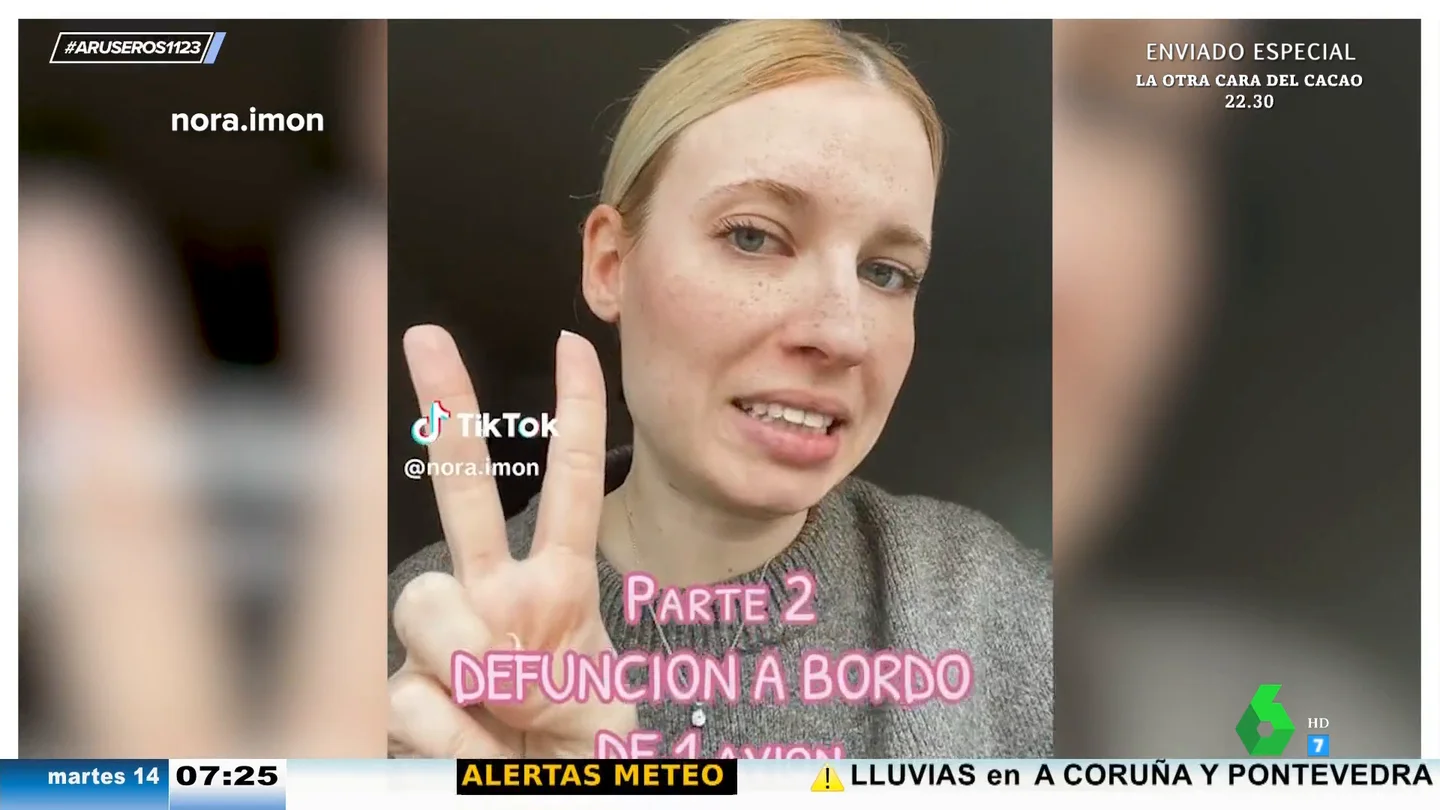 Una azafata explica qué hay que hacer si un pasajero fallece en pleno vuelo: "Para la persona de al lado hay pros y contras" Una azafata explica qué hay que hacer si un pasajero fallece en pleno vuelo: "Para la persona de al lado hay pros y contras"