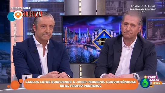 El momentazo viral de Josep Pedrerol y Carlos Latre convertido en su doble en 'El Hormiguero' El momentazo viral de Josep Pedrerol y Carlos Latre convertido en su doble en 'El Hormiguero'