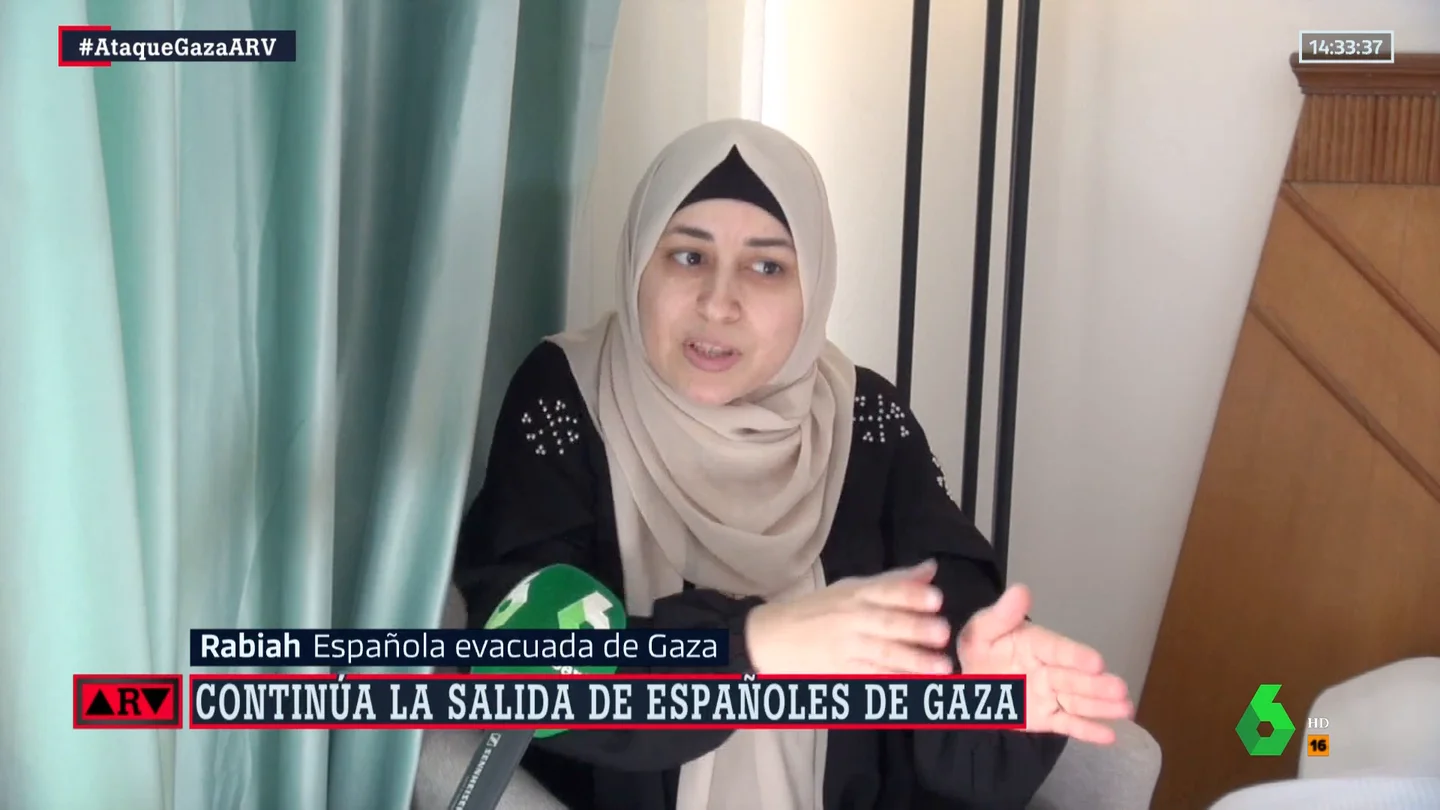Habla una de las españolas evacuadas de Gaza: "Cinco minutos separaron a mis hijos de la muerte" Habla una de las españolas evacuadas de Gaza: "Cinco minutos separaron a mis hijos de la muerte"